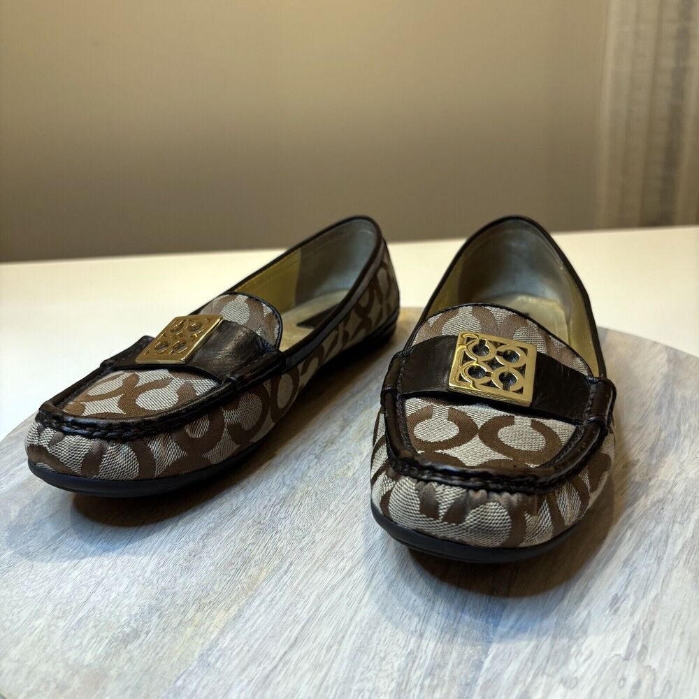 Coach Brown and Black Loafers - Picture 3 of 10